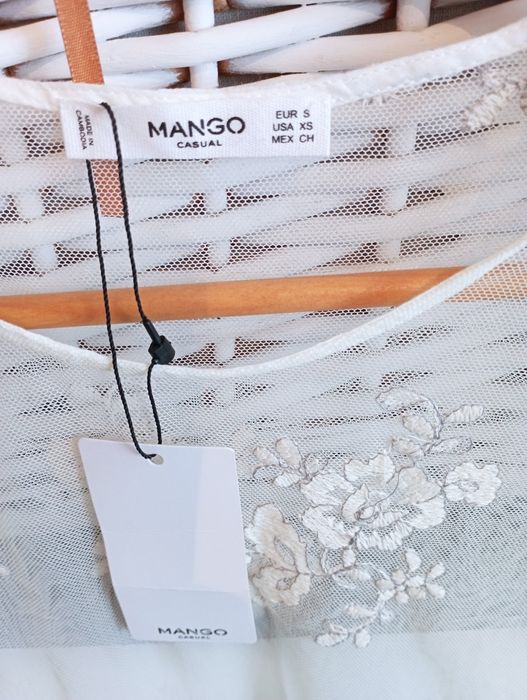 Bluzka Mango siateczka