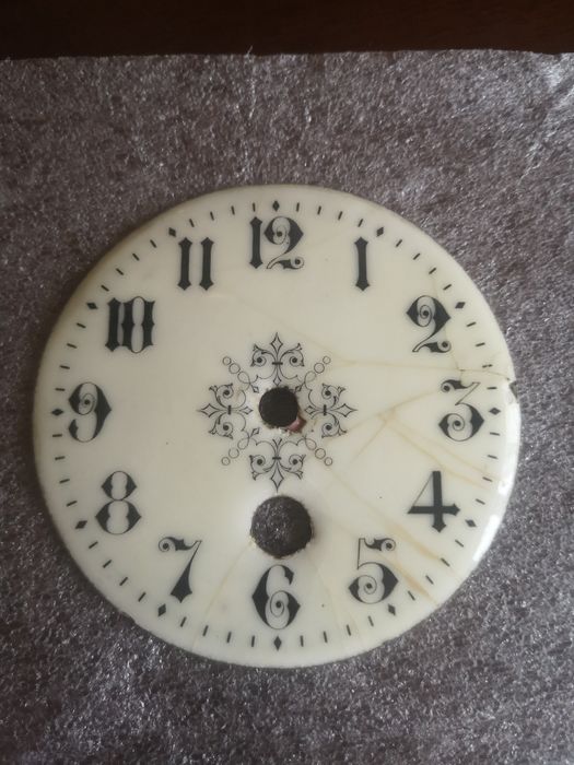 Tarcza porcelanowa seledynka do zegara francuskiego 1