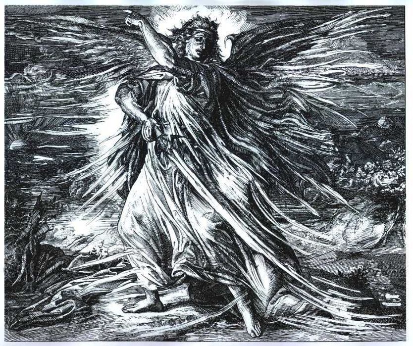 3 prace tworzące cykl pt. " Archanioł Gabriel"