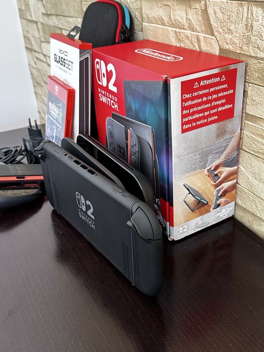 Nintendo switch 2 Raz odpalone Mario Pokemon Dowód zakupu Gwarancja Zestaw Dowóz