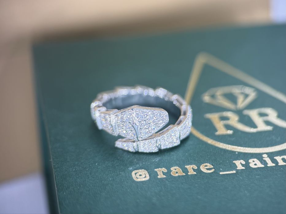 Кольцо с бриллиантами 1.10ct в стиле булгари BVLGARI serpenti