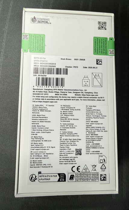 OPPO A5 Pro 256Gb Novo