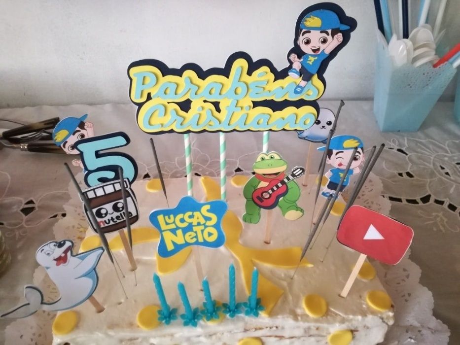 Toppers de bolo personalizados