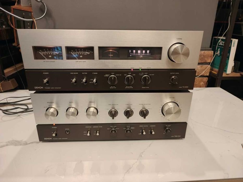 DENON PMA-830 + TU850 ! Jedyny taki zestaw VINTAGE ! Top HI-END
