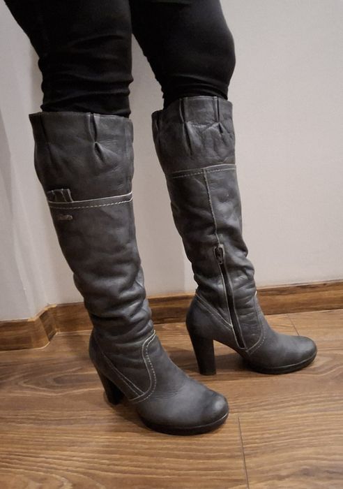 Kozaki Karino, rozmiar 39, skóra