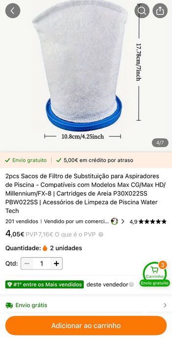 Vendo aspirador piscina.