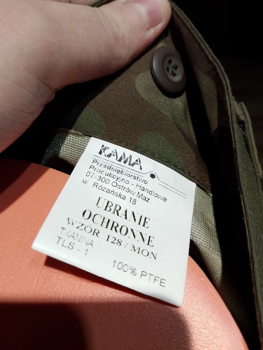 Ciemnozielone Khaki Spodnie Robocze Kamo Model 128