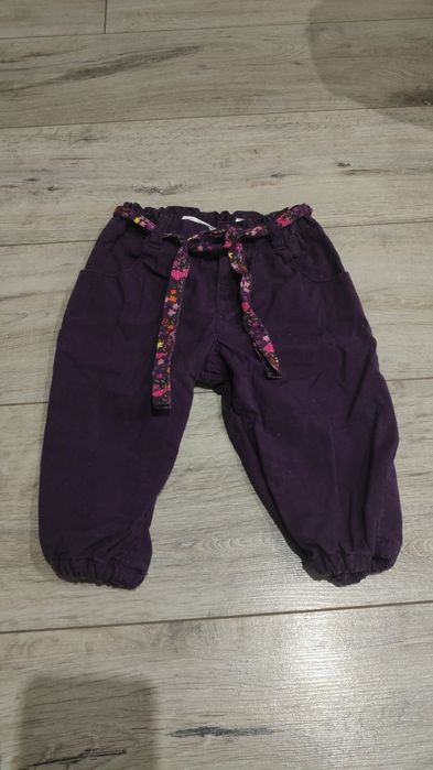 Ciepłe Spodnie dziewczęce H&M roz 74