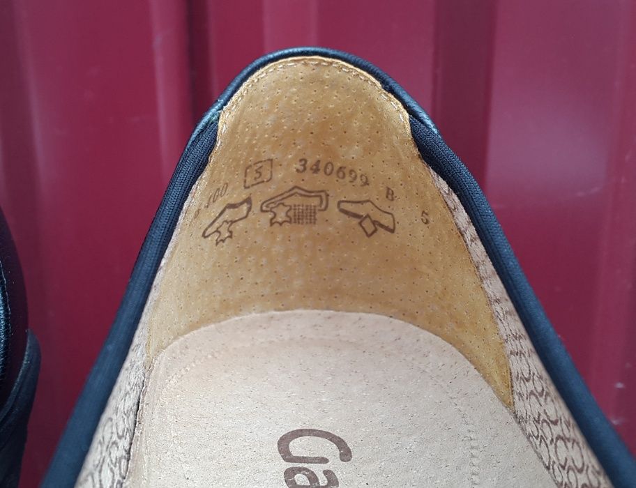 Кожаные оригинальные Gabor 38 р балетки туфли мокасины