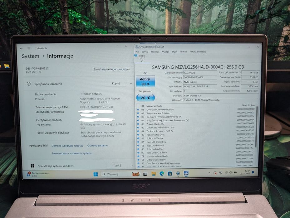 Acer Swift 3 8/256GB