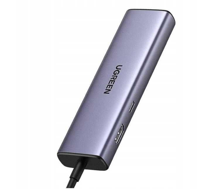 UGREEN adapter hub USB-C6w1 do3x USB A 3.0HDMI 4K RJ45 LAN 1Gb PD 100W