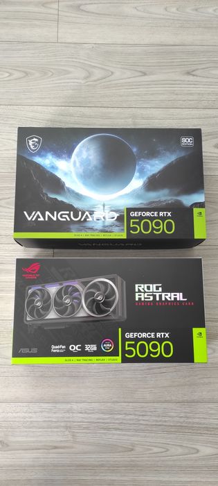 Коробки от видеокарт GeForce  RTX 5090 количество