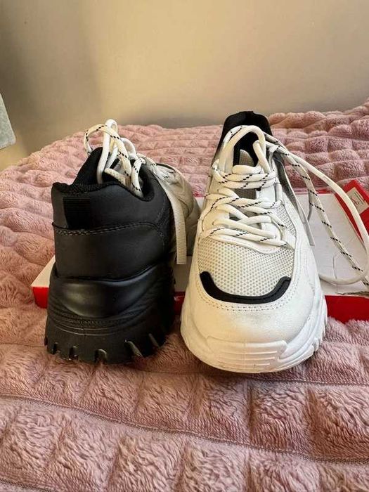 Adidasy damskie biało-czarne 38 Buty sportowe