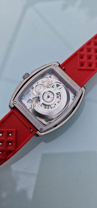 Ciga Design Skeleton Automatic Titanium - szafir , tytan - Tonneau