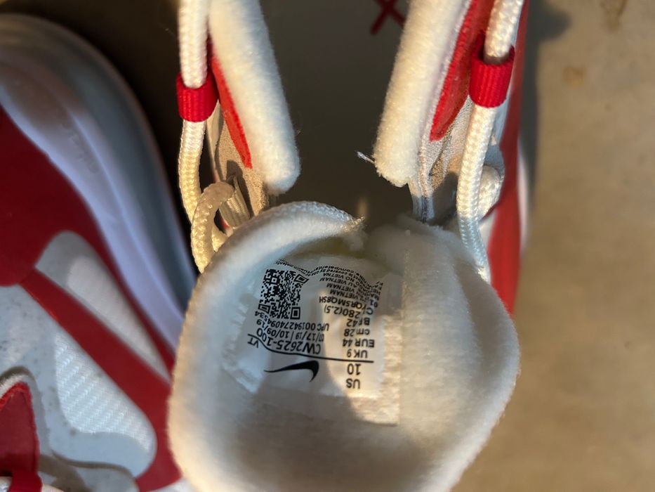 Nike Air Max 270 React, white red - nowe, 44, oryginalne