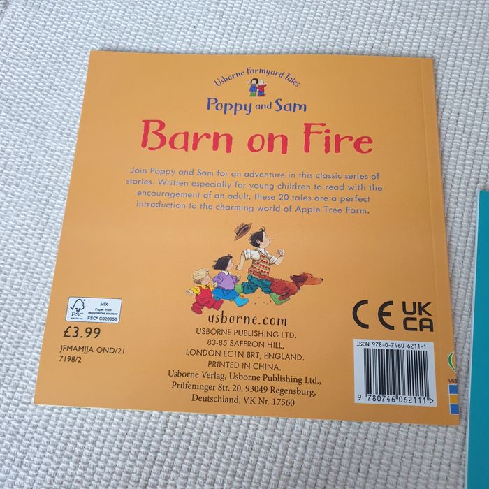 Usborne Poppy and Sam Barn on Fire, Goat in a boat