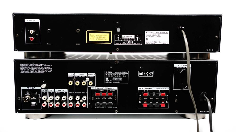 Amplituner 5.0 Sony STR-D515 + odtwazracz CD CDP-397 wieża