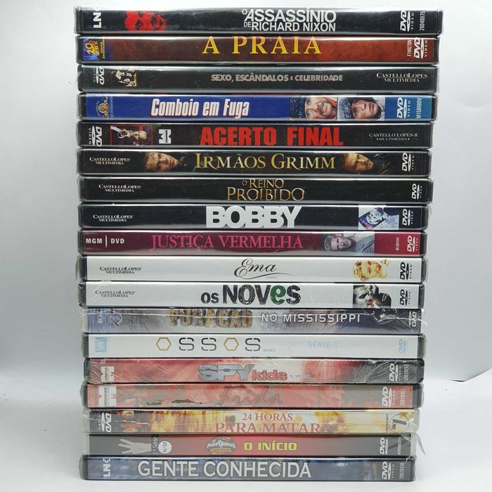 Lote 5/4 - Pack de 18 Filmes Novos e Selados em DVD - Ref.VI