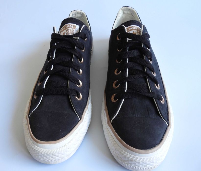Converse All Star czarno złote trampki 37,5