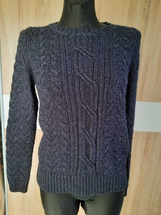 Sweter z warkoczami Massimo Dutti