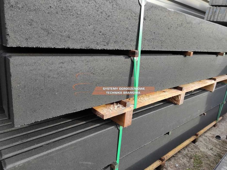 PODMURÓWKA SYSTEMOWA - podmurówki gładkie - GRAFITOWA / Antracyt