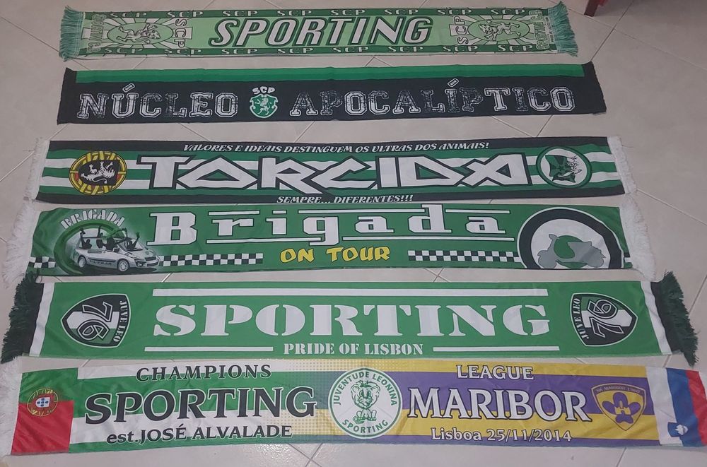 6 encharpes sporting e claques