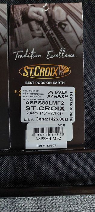 Spining St. Croix AVID PANFISH  ASPS80LMF2