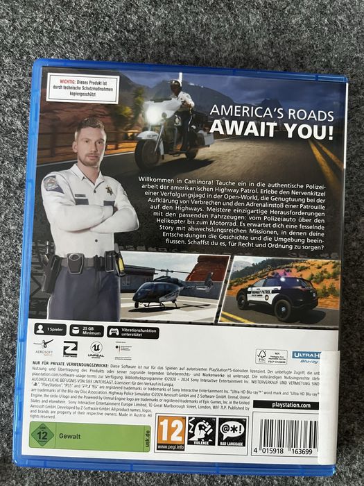 #1969 Highway police simulator ps5 playstation gra