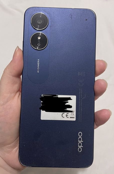 OPPO A17 64 GB Azul — Funcional, com Ecrã Partido