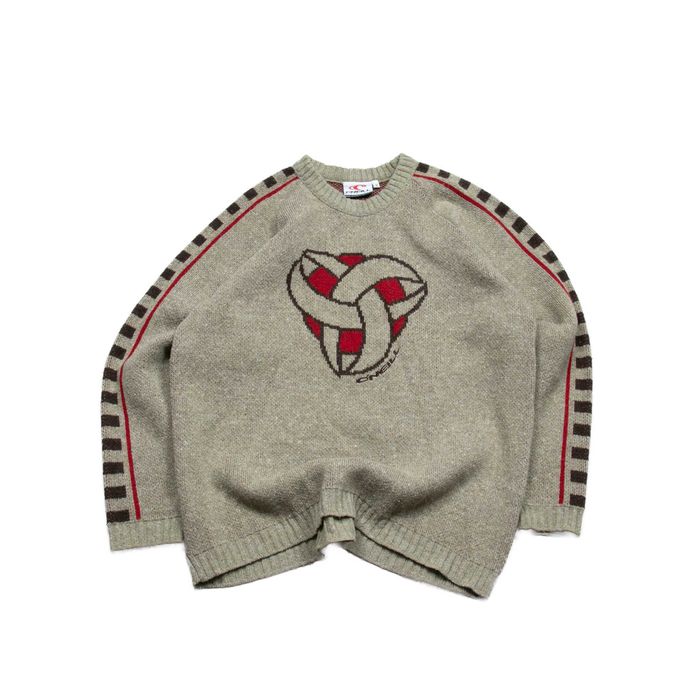 y2k Vintage O'Neill cyber logo sweter L męski domieszka wełny