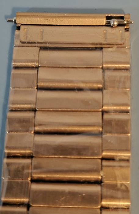 Pulseira de aço inoxidável para smartwatch (22mm) (Dourado Rose)