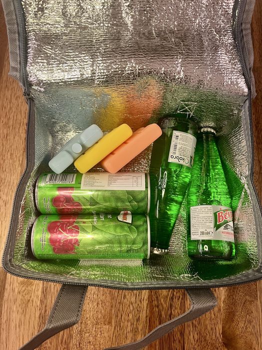 Torba Termoizolacyjna na Śniadanie do Pracy Szkoły Szara
