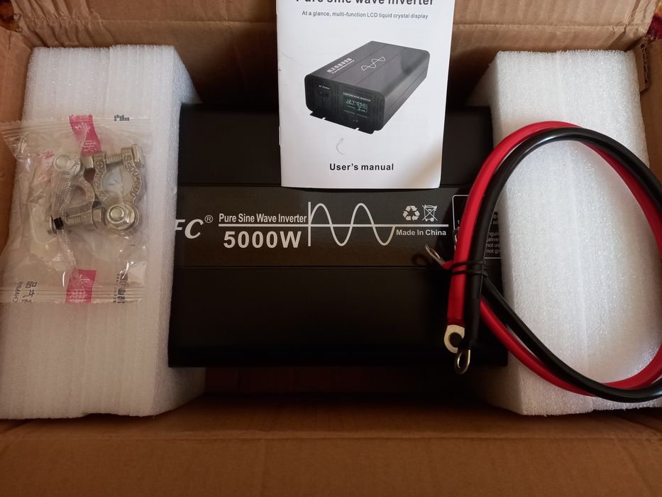 Мощный инвертор 12-220V, правильная синусоида,чистый синус, 5000W