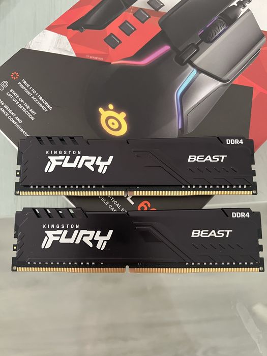 Memória RAM kingston Fury Beast 16G (2x8) DDR4 3200Mhz -  KF432C16BBK2/16