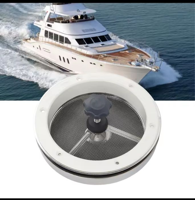 Janela ventilada em aço inoxidável para barcos.