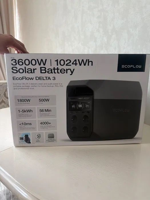 Зарядна станція EcoFlow DELTA 3 EU / 1800 Вт / 1024 Вт⋅год / LiFePO4 (EFDELTA3-EU)