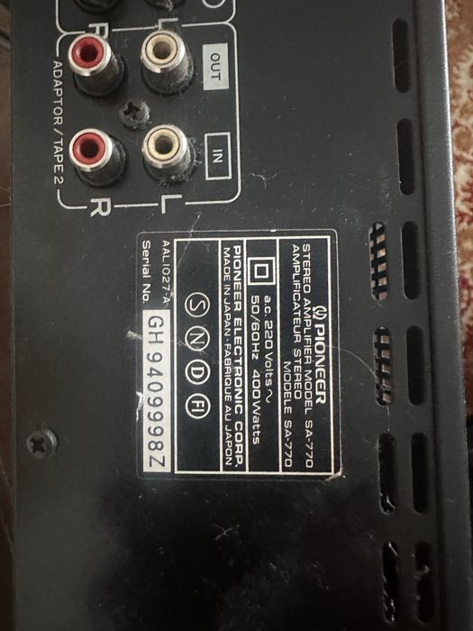 Amplituner Pioneer plus kolumny jamo E 350