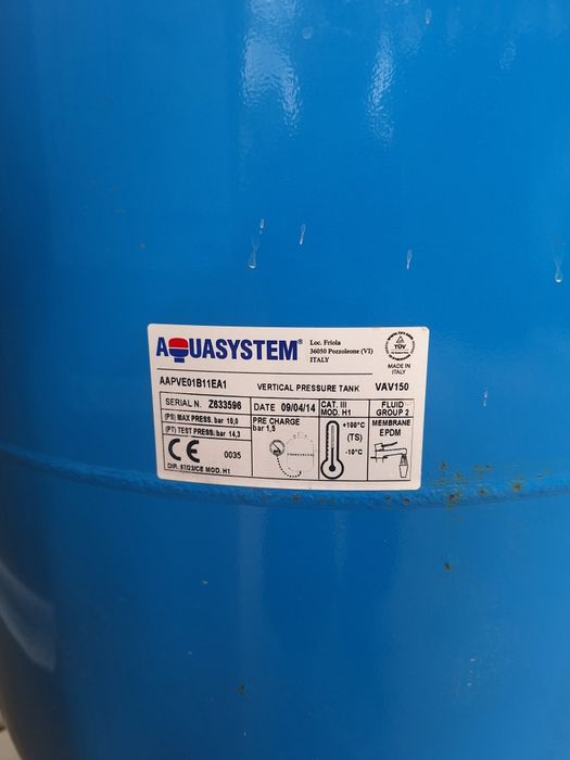 Zbiornik Hydroforowy Aquasystem Vav 150L
