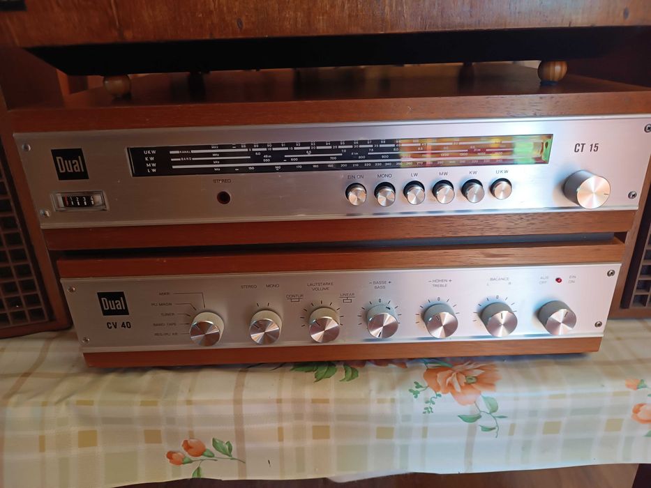 Dual wzmacniacz cv 40,tuner ct 15 ,gramofon 506,kolumny cl 143