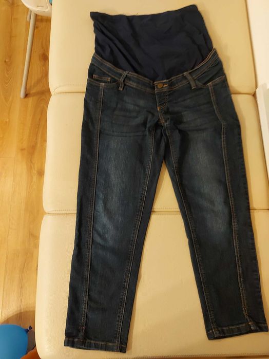 Spodnie jeansowe ciążowe 3/4 r 38