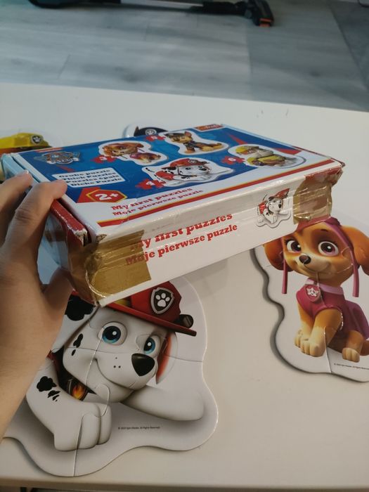 Puzzle 2+ Trefl Psi patrol 4 układanki + zwierzątka 3-6 elementów