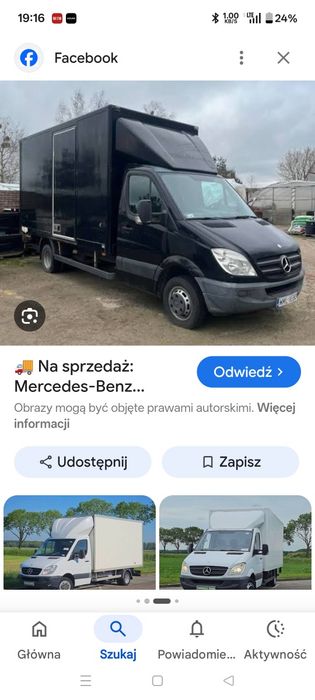 Materac Mercedes sprinter kabina jak nowy