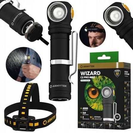 Налобний ліхтар Armytek Wizard C2 Pro Max (Warm) XHP70.2 Magnet USB 4000 люмен 21700 5000 mAh