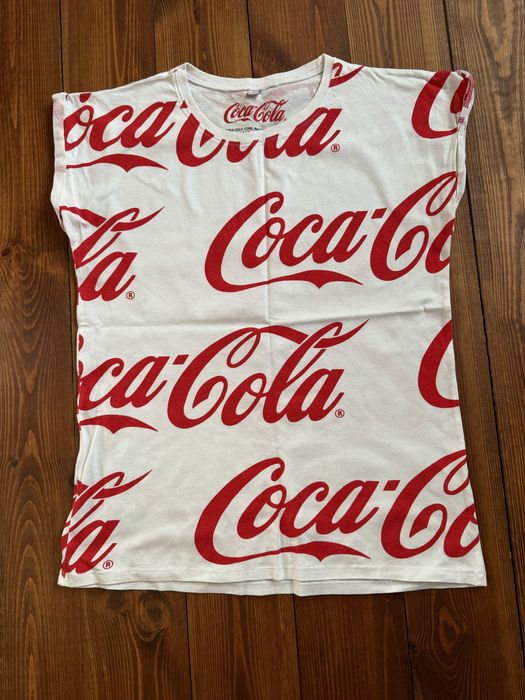 Koszulka, rozmiar S na metce, motyw Coca-Coli