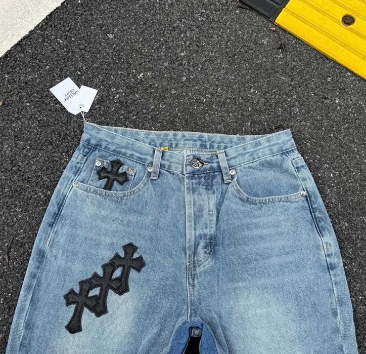 Джинси Chrome hearts x Gallery Dept jeans