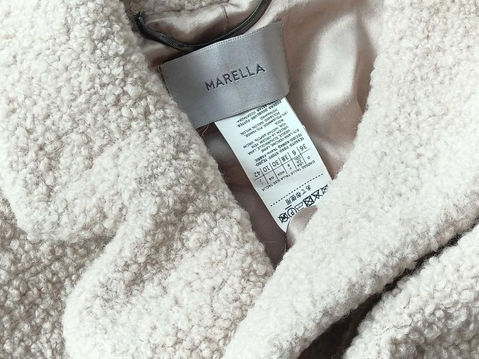 Max Mara kobiecy flauszowy płaszczyk 36