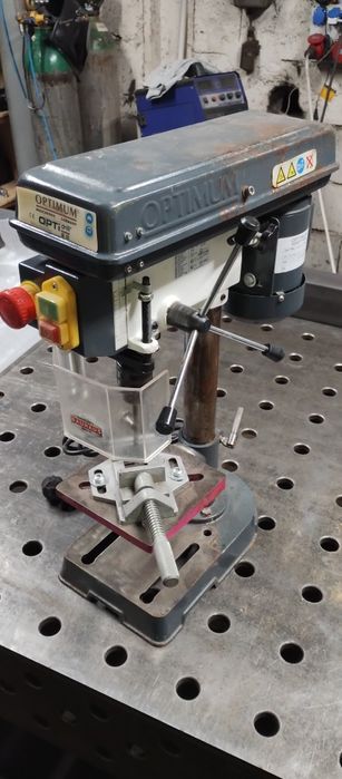 Wiertarka stołowa Optimum OPTIdrill B 13 + imadło (stan idealny)