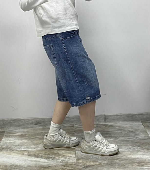 Вінтажні реп шорти MCD джинсові BAGGY rap shorts more core division широкие шорты бегги реп sk8 ecko southpole