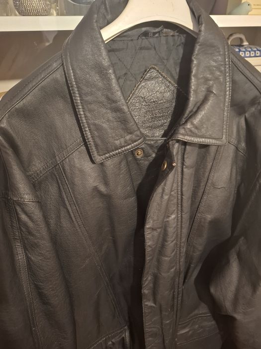 Czarna kurtka skóra unisex