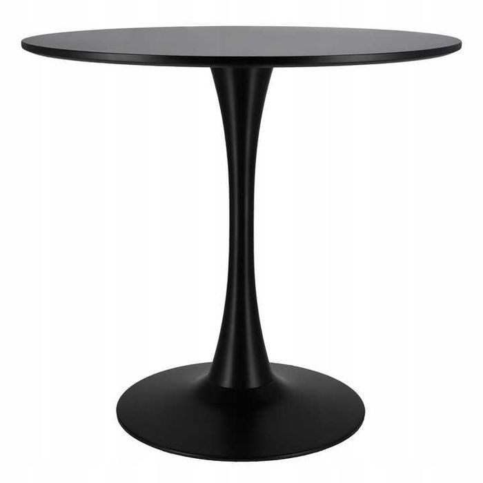 STÓŁ okrągły metalowa noga czarny MEBLE duży wybór DaMaOutlet.pl